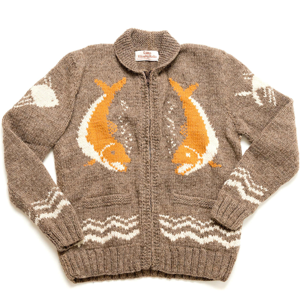 Mary Maxim Hand Knit Wool Anglers Pride Sweater