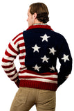 Hand Knit USA Flag Sweater