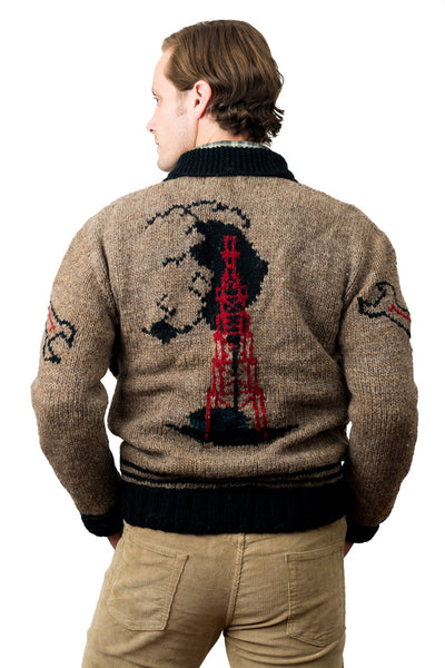 Mary Maxim Oil Rig Sweater Back