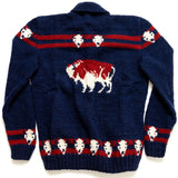 Navy Mary Maxim Buffalo Sweater