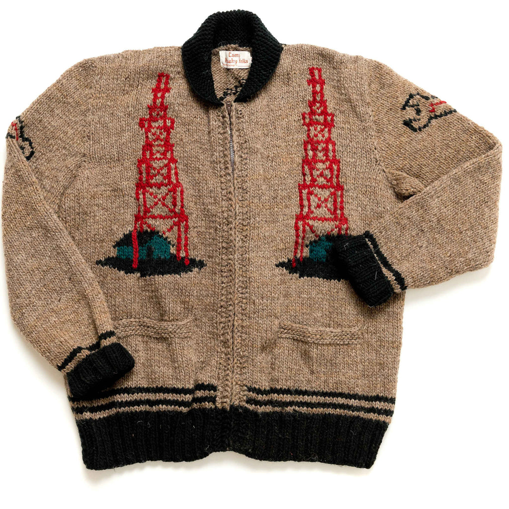 Oil Field Derrick Sweater