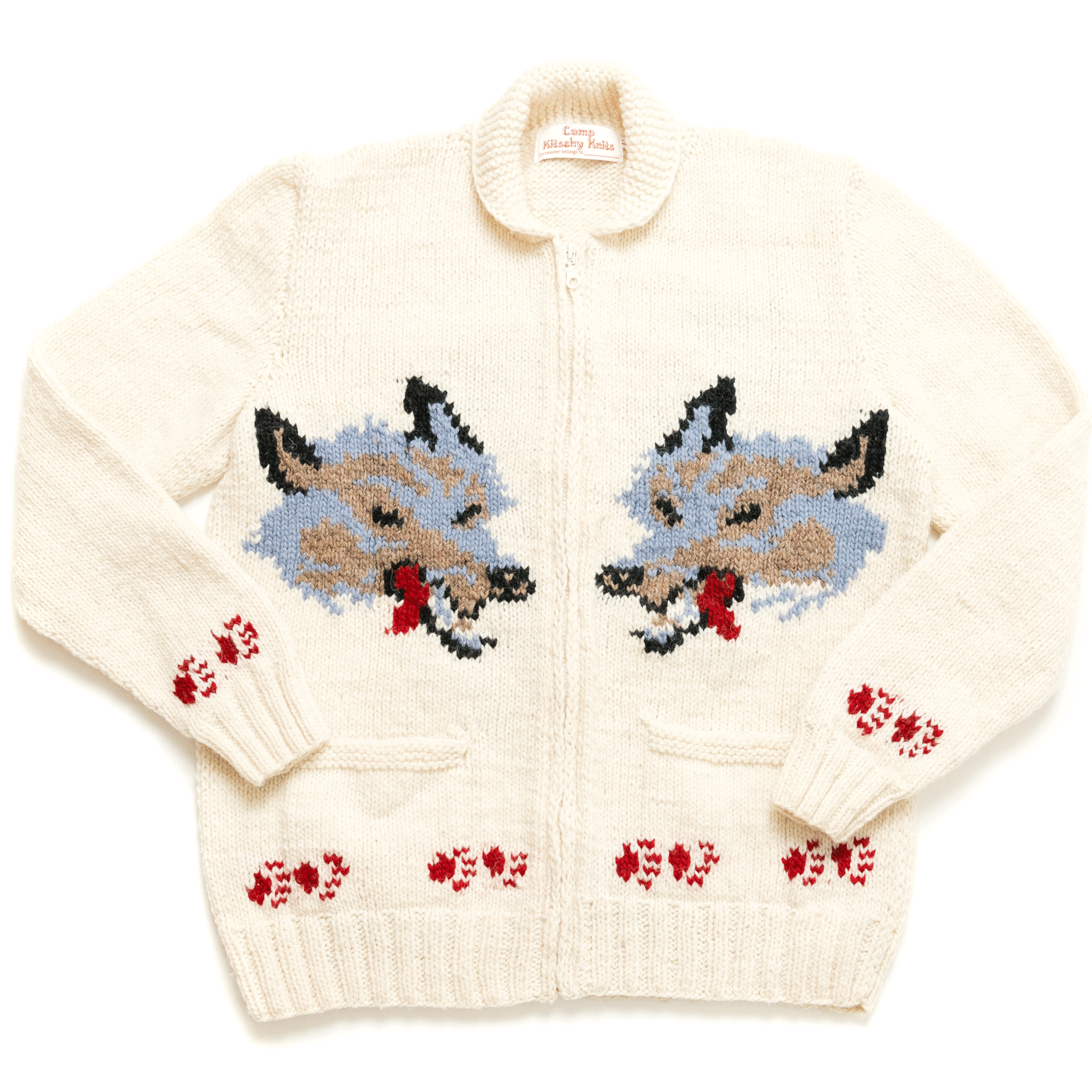 Mary Maxim Wolves Sweater