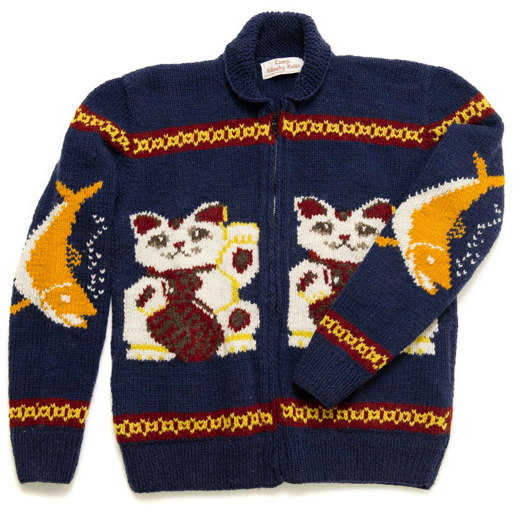 Lucky Cat Maneki Neko Sweater