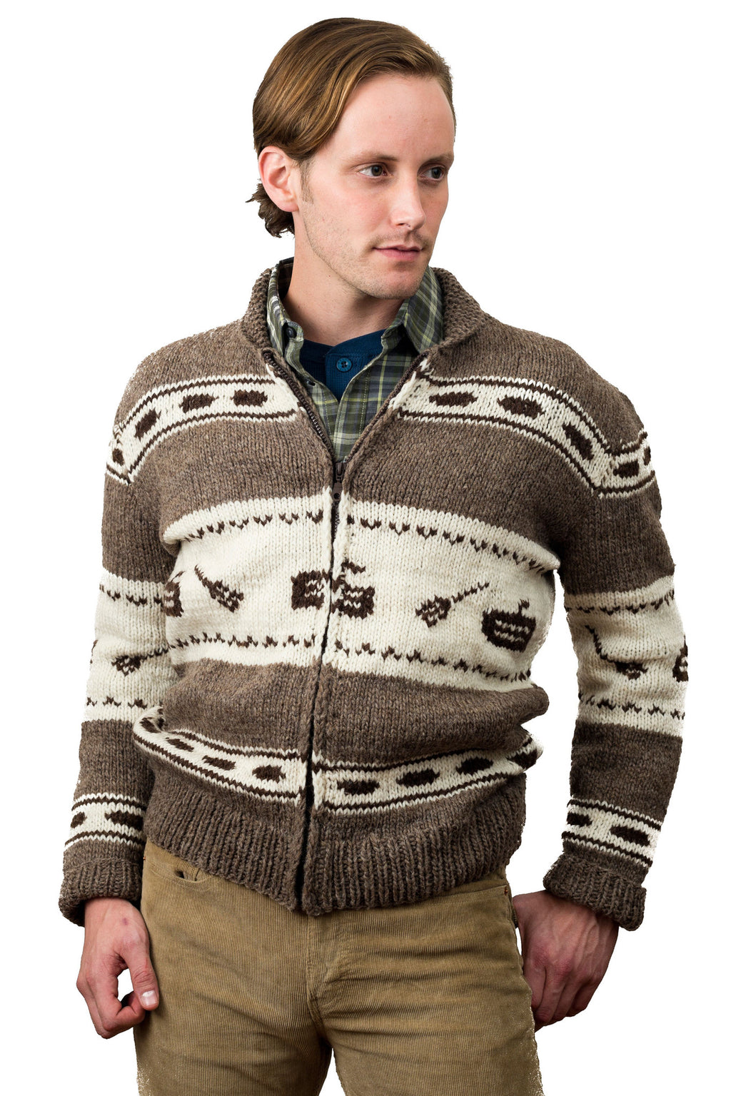 Cowichian Hand Knit Curling Sweater