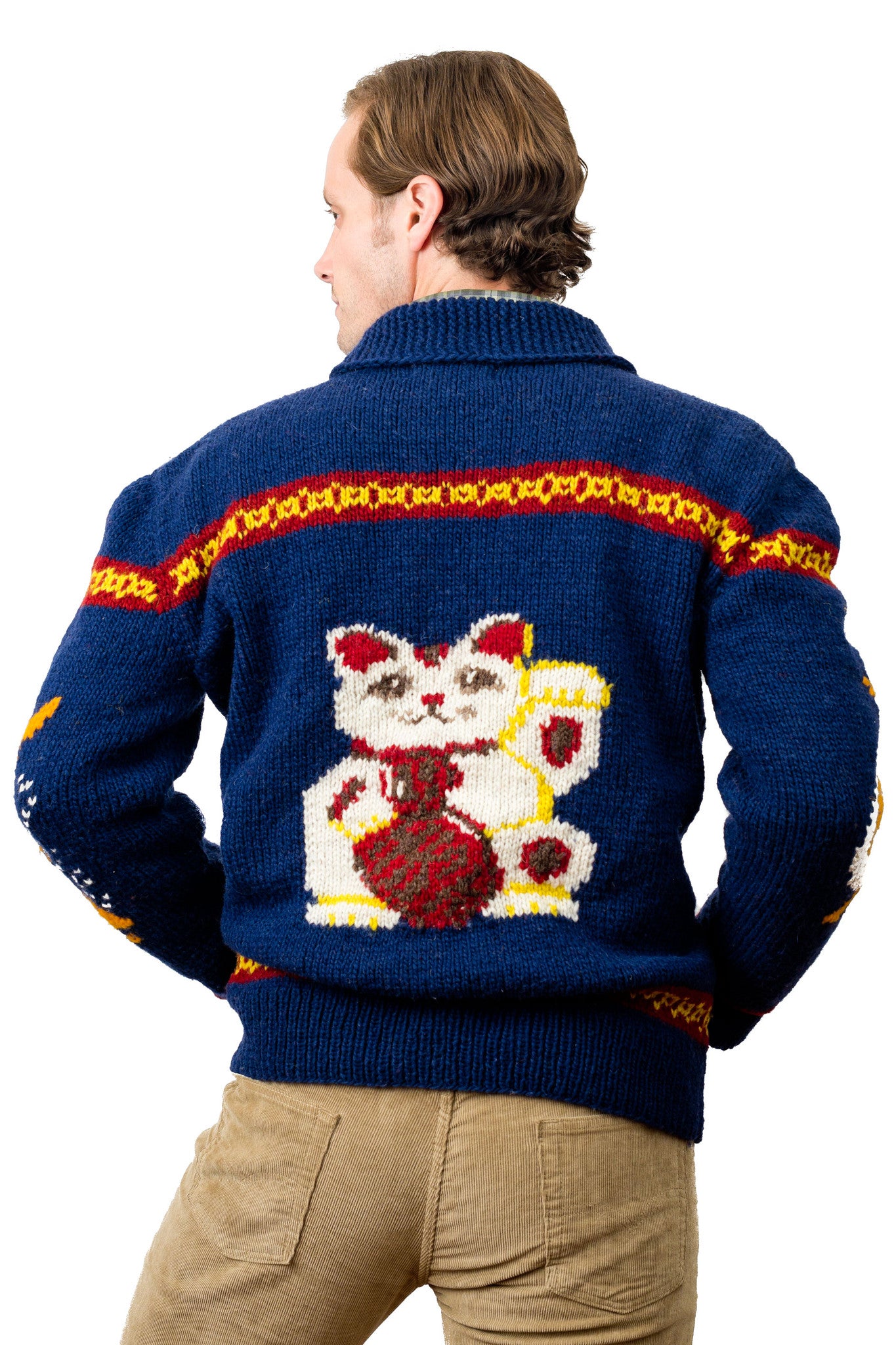 maneki neko sweater back