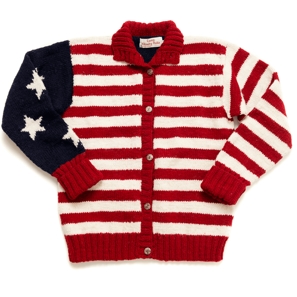 USA flag wool sweater