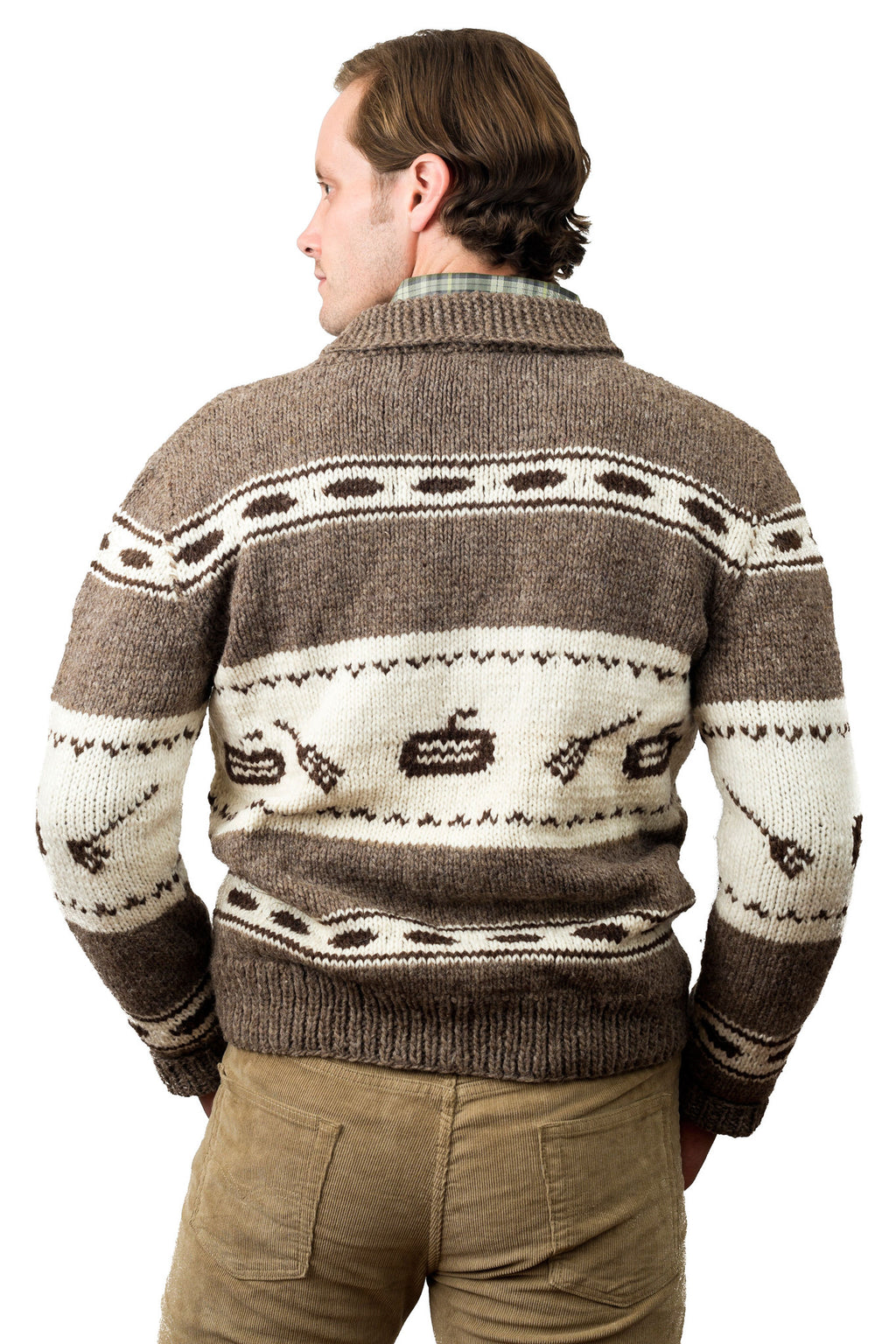 Hand Knit Wool Curling Sweater