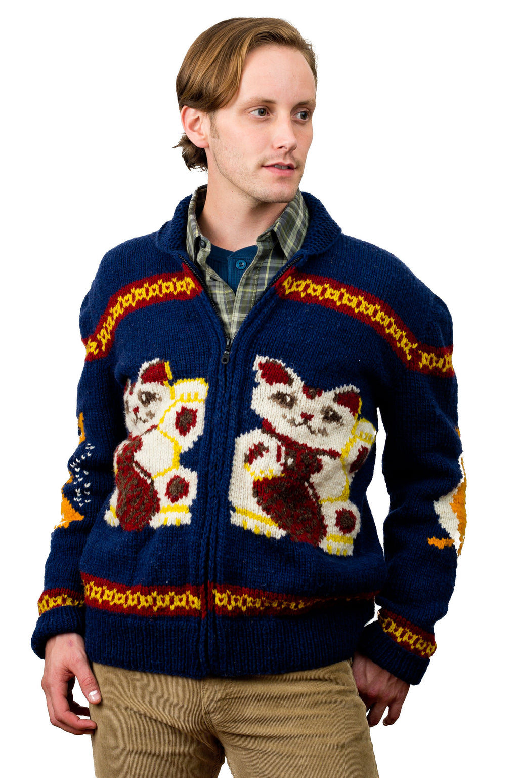 maneki neko sweater front