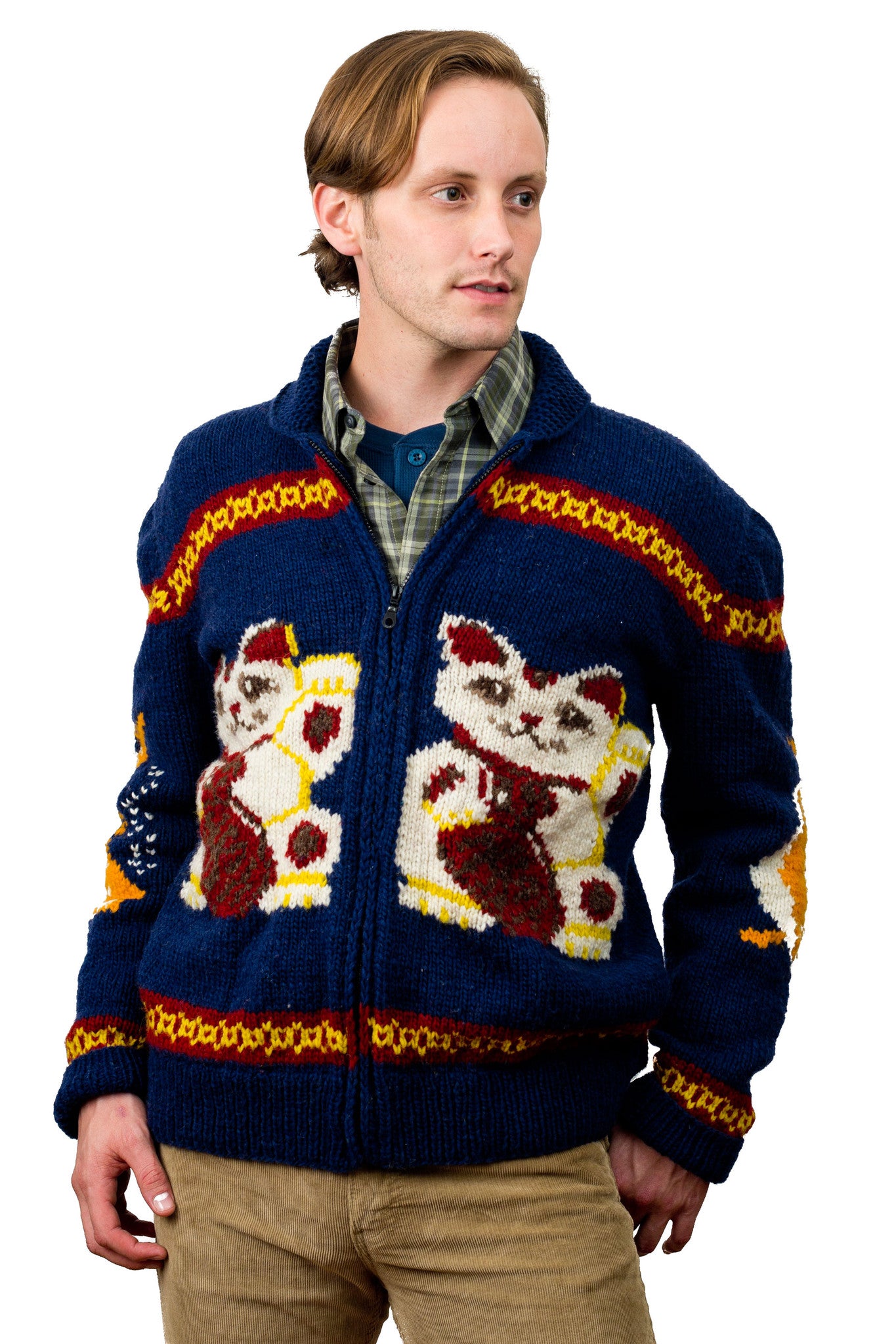 maneki neko sweater front