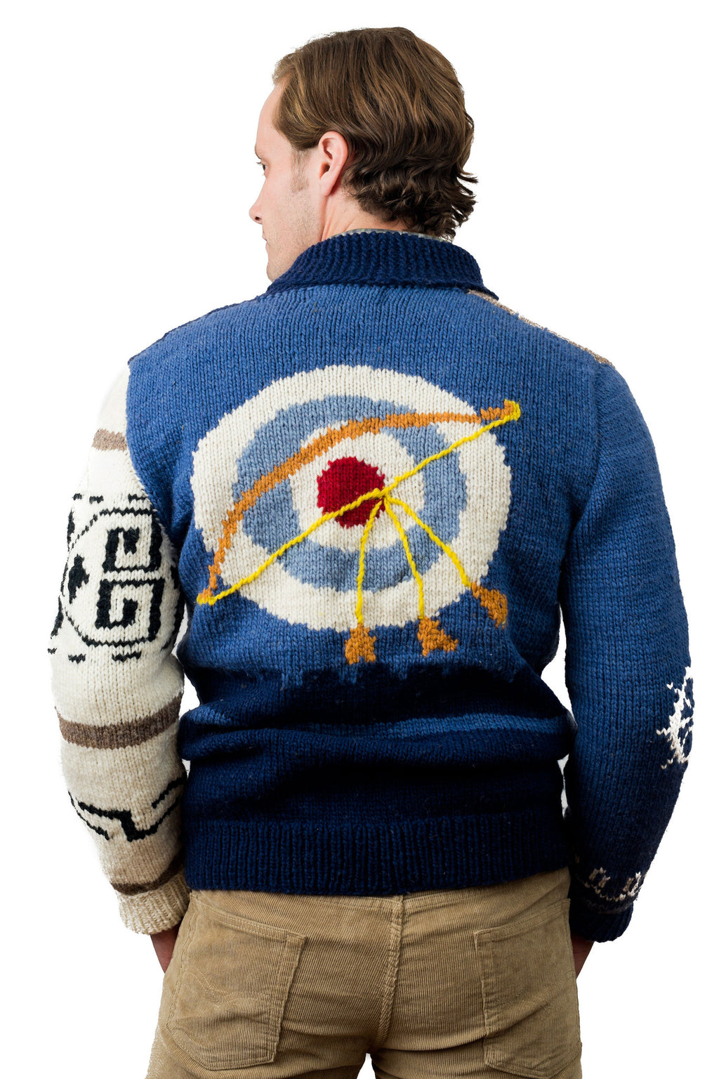 Mary Maxim Mashup Totem Sweater Back