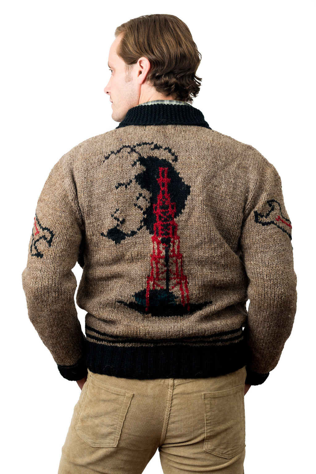 Mary Maxim Oil Rig Sweater Back